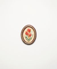 美濃焼タイル額縁ブローチ【七窯社】