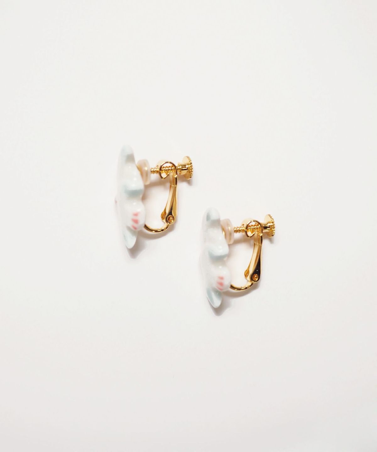 美濃焼タイルハトイヤリング【七窯社】