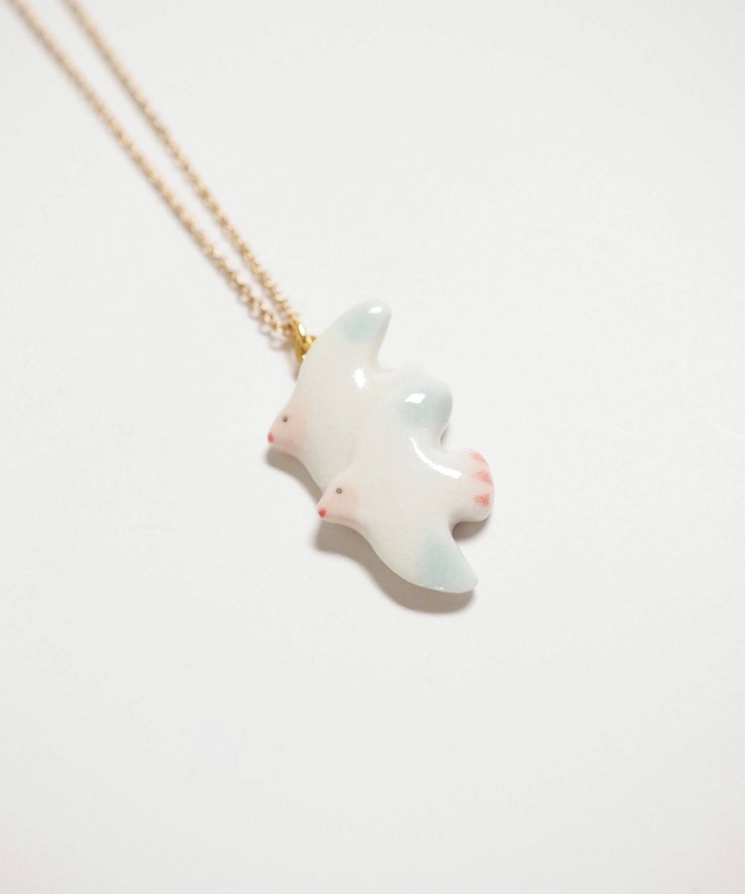 美濃焼タイルハトネックレス【七窯社】