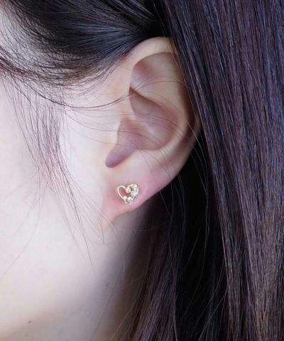 桜しゃらりん*bijouのピアス／イヤリング 花、ピンク、春