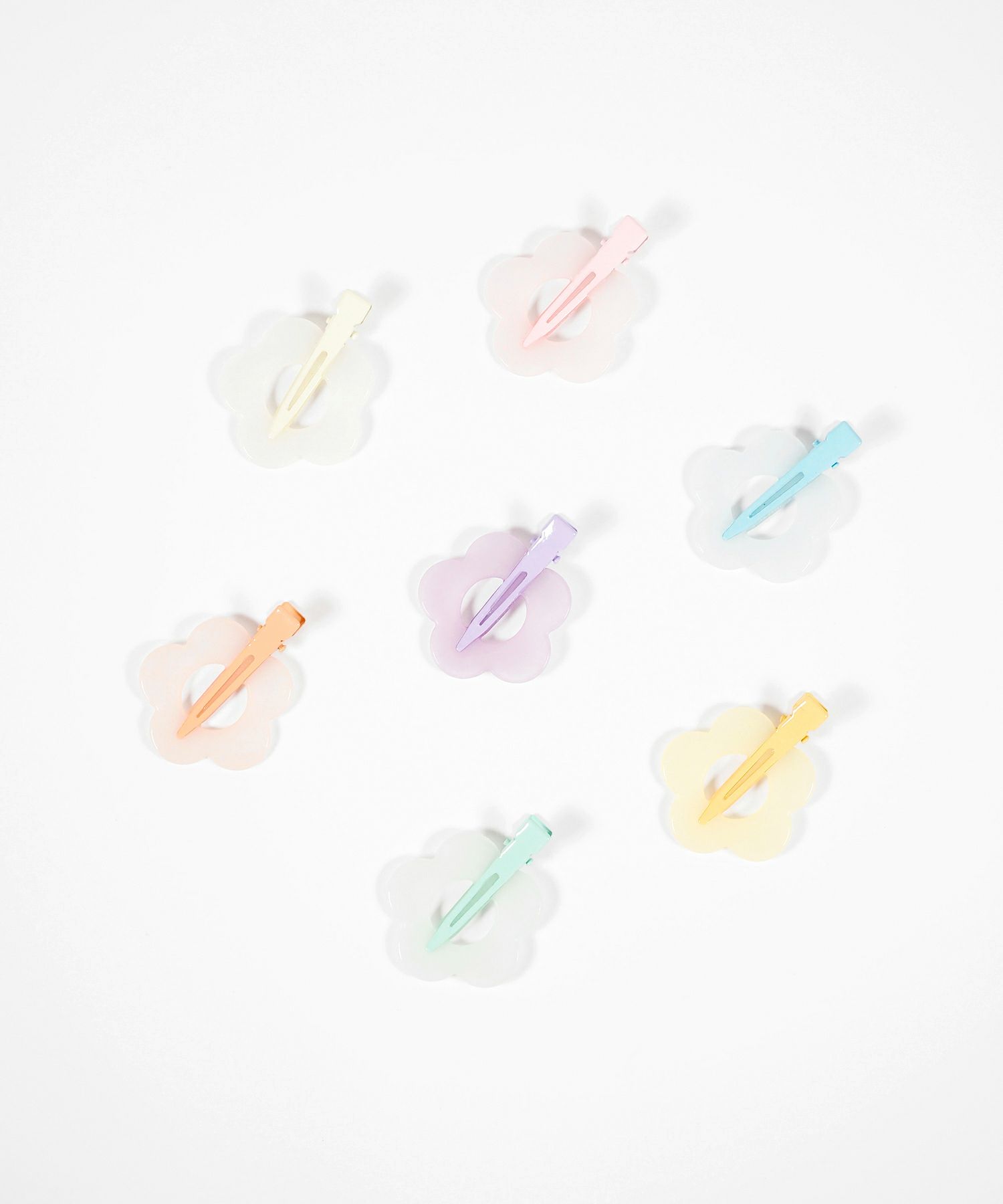 フラワー前髪クリップ2個セット