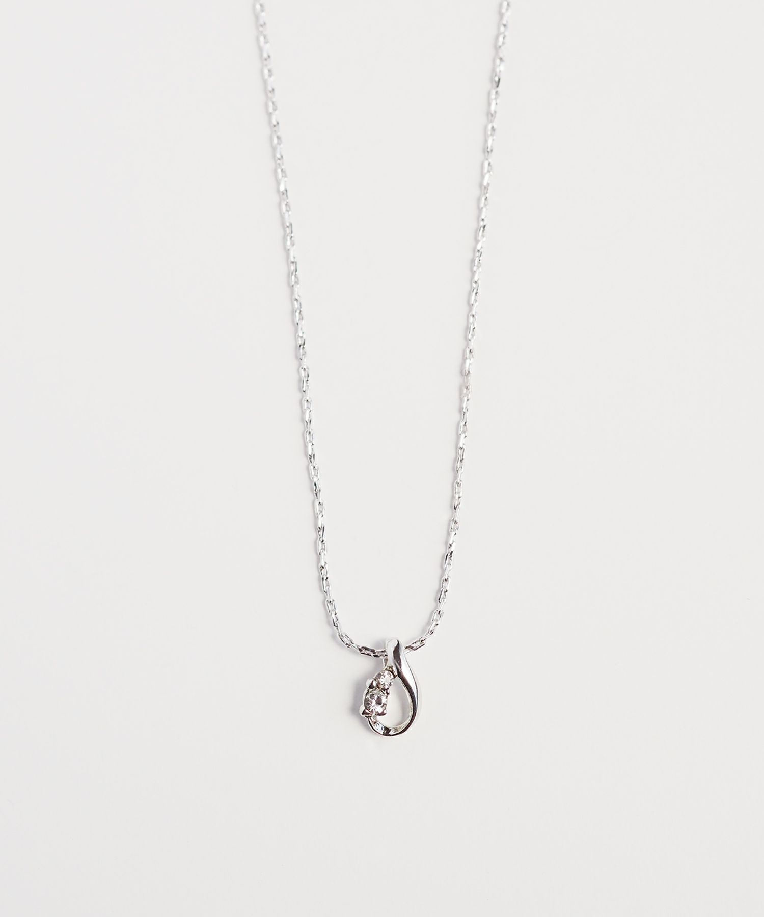 【web限定】ティアドロップラインストーンネックレス