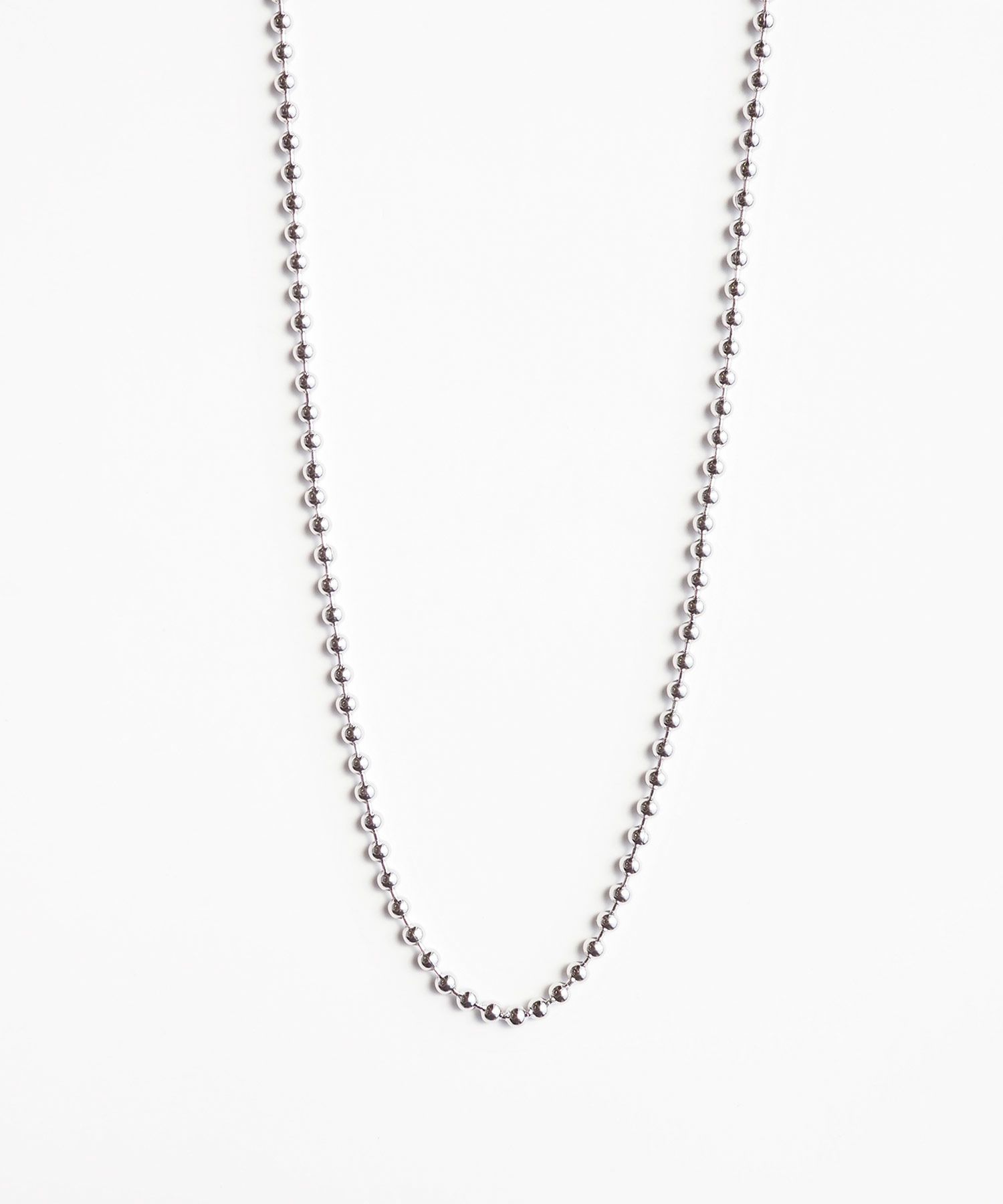 ボールチェーンステンレスネックレス