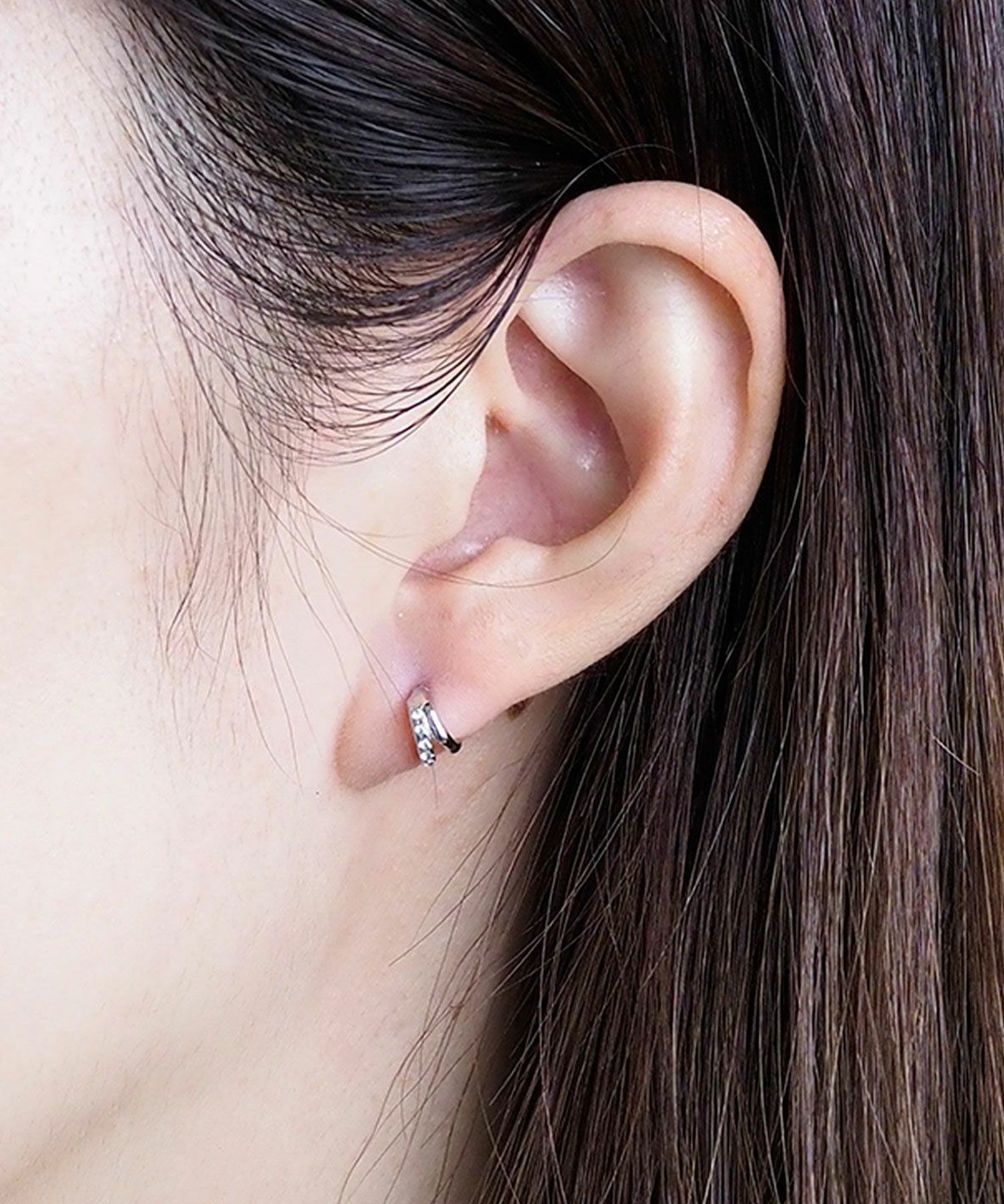 ダブルラインステンレスピアス