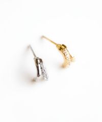 ダブルラインステンレスピアス