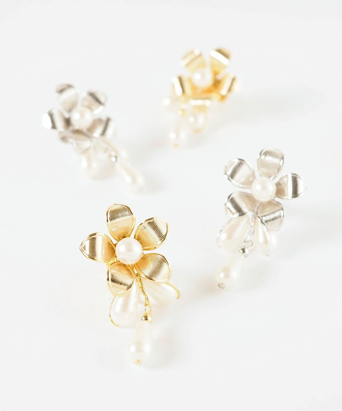 50%off】メタルフラワーパールイヤリング | 【公式】MUK ONLINE SHOP