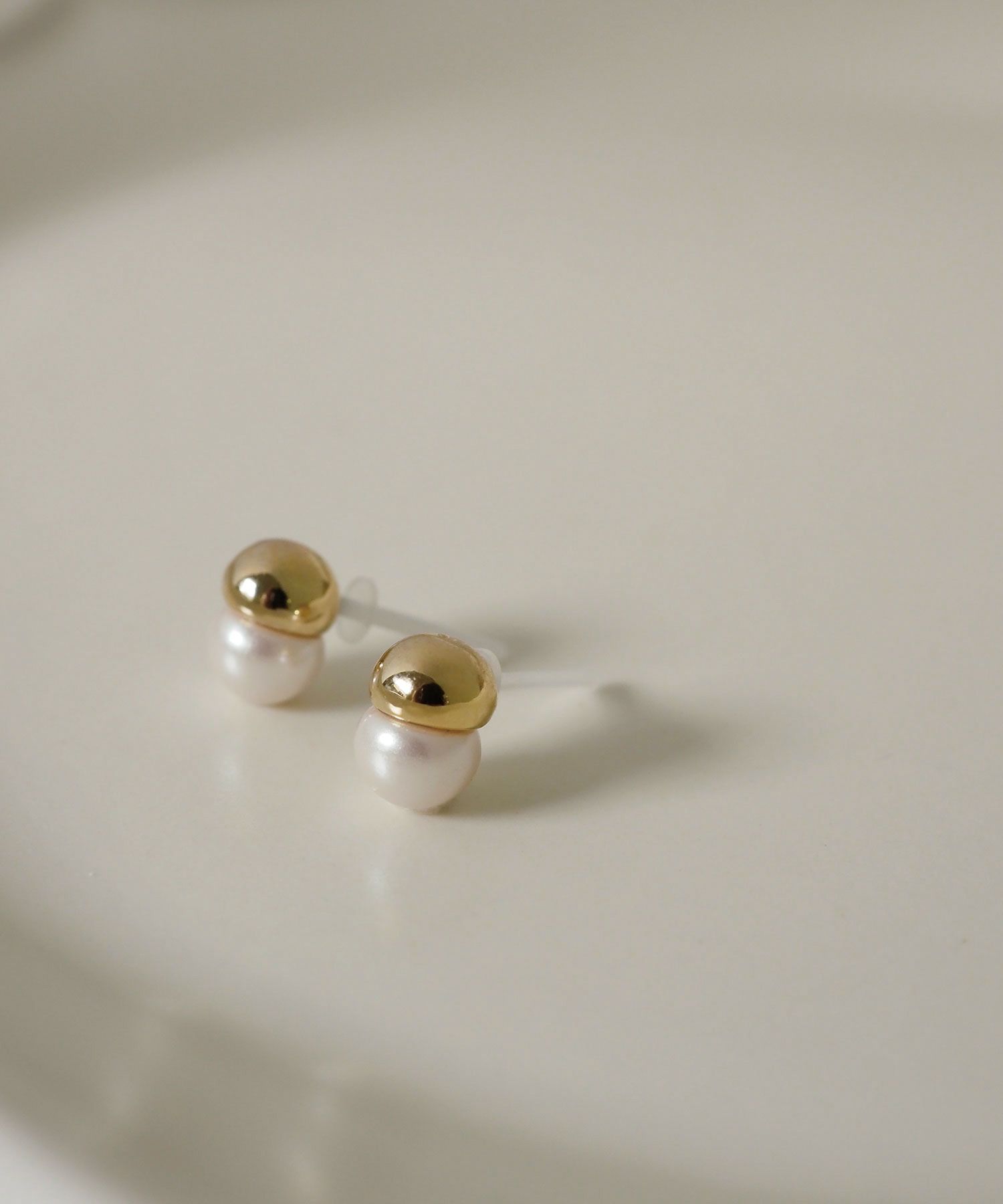 【web限定】メタルパールセラミックポストピアス