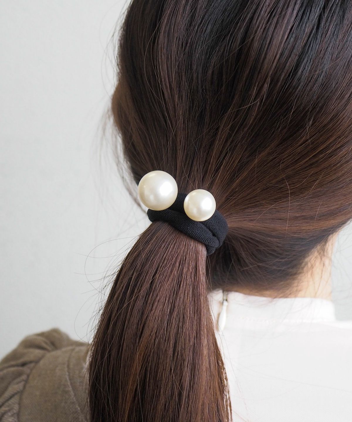 ダブルパールヘアポニー