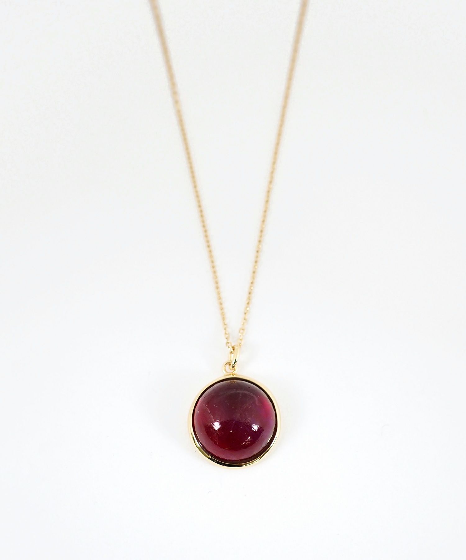 [SV925]ラウンドオーロラガラスネックレス【cucia】