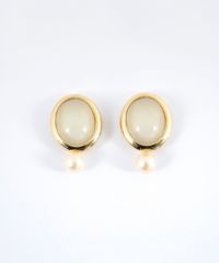 [SV925]オーバルオーロラガラスピアス【cucia】