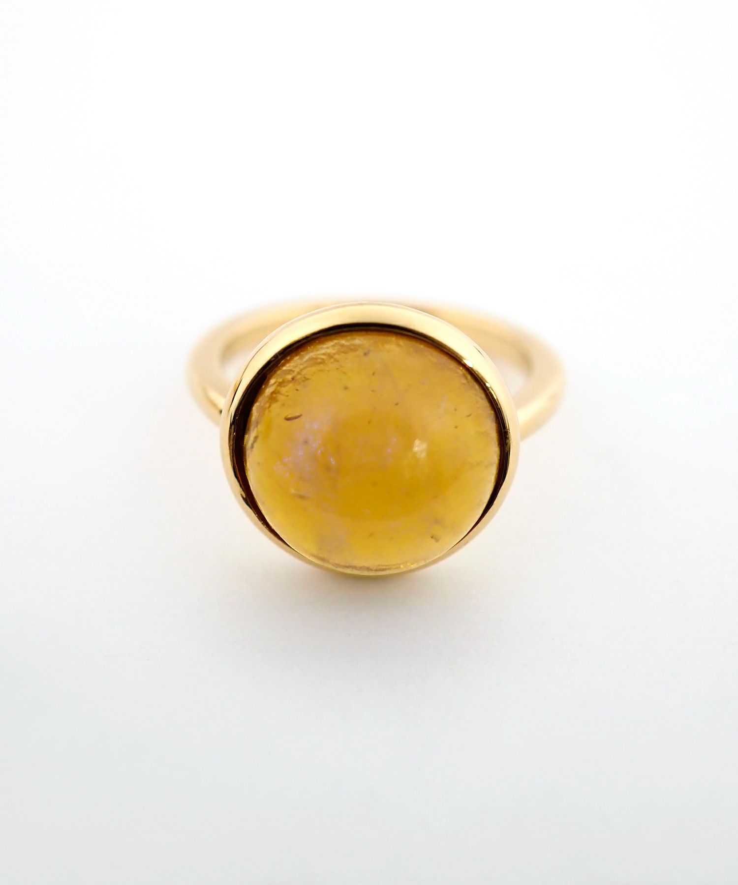 [SV925]ラウンドオーロラガラスリング【cucia】