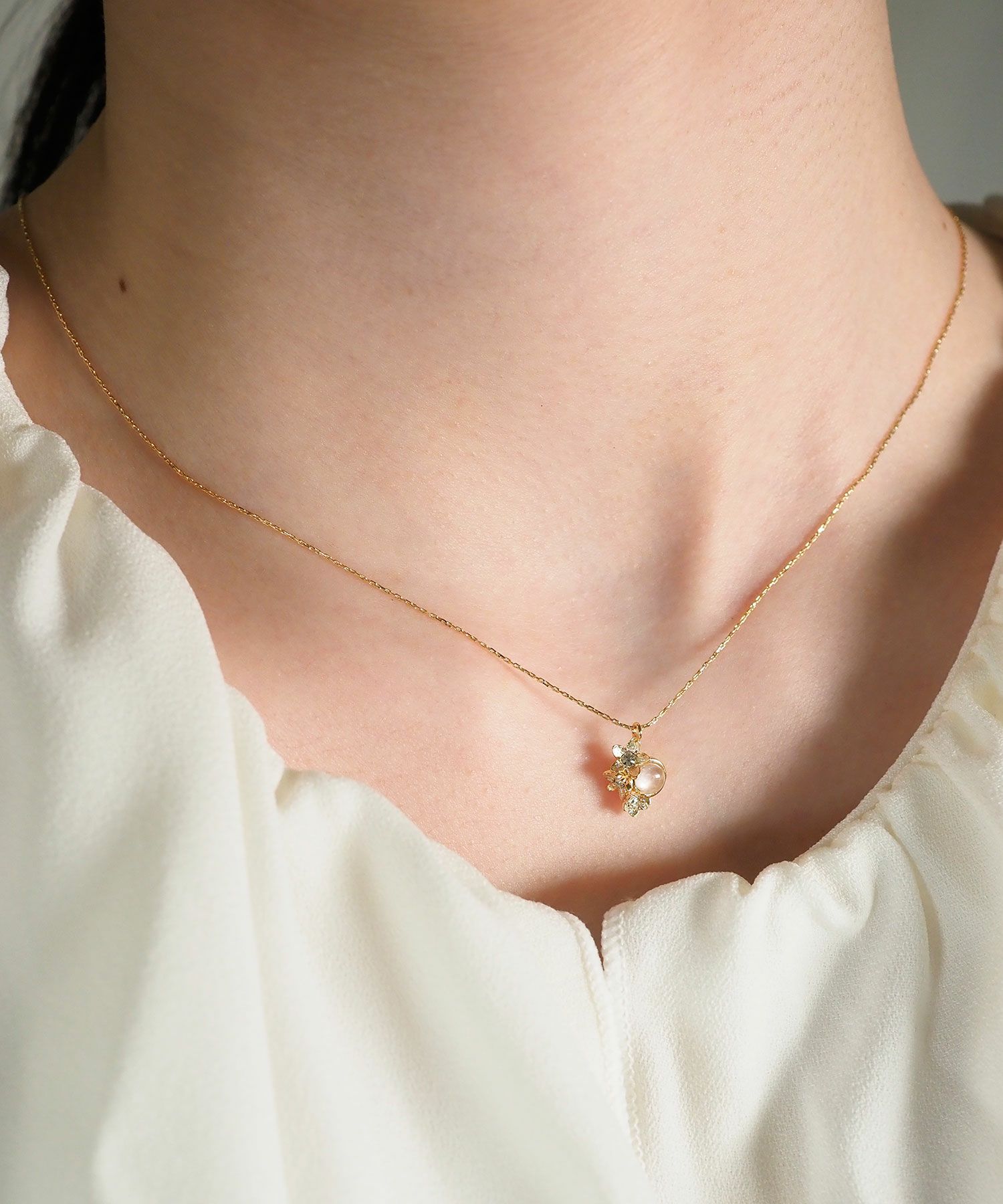 ナチュラルストーンブーケットネックレス【MUK Dreamy stone】