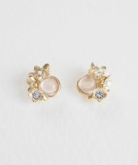 ナチュラルストーンブーケットチタンポストピアス【MUK Dreamy stone】