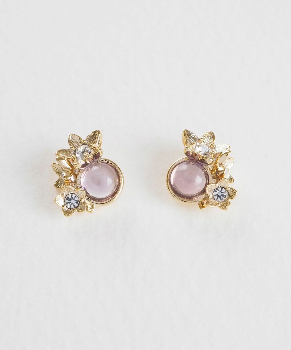 真珠とダイヤモンド風ストーンのピアス BRIGHTEST STAR DIAMOND PIERCED EARRINGS(SS)(2XP0351)Pt950