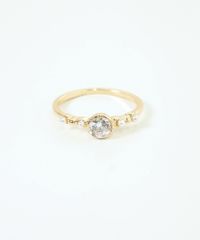 ポイントストーンパールリング