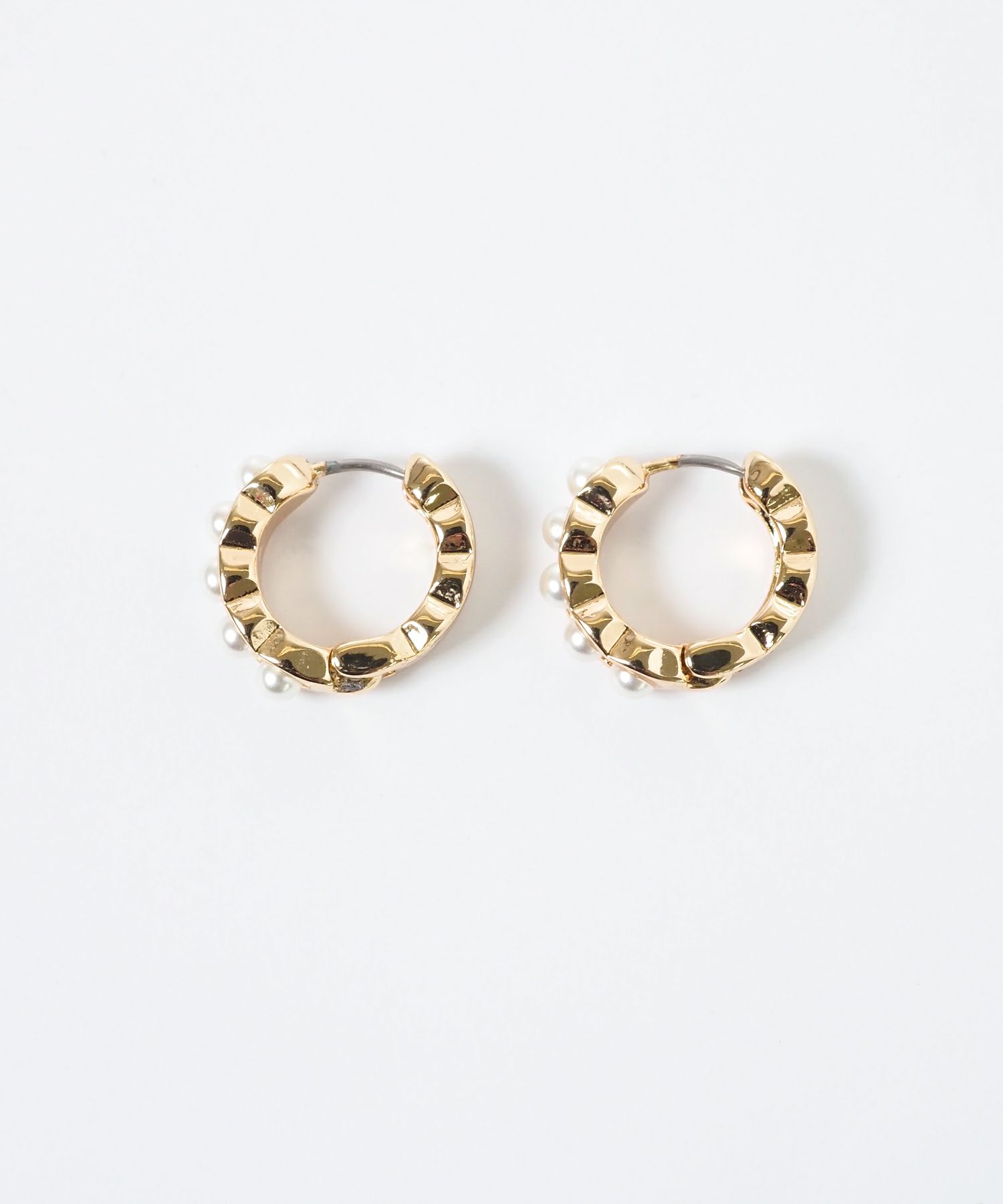 パールラインフープサージカルステンレスポストピアス