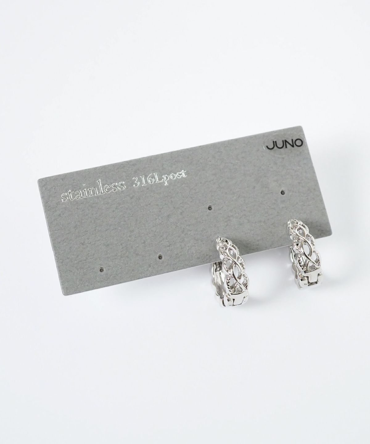 【Serge DeNimes】スターリングシルバー ツイストフープピアス Serge DeNimes】スターリングシルバー ツイストフープピアス