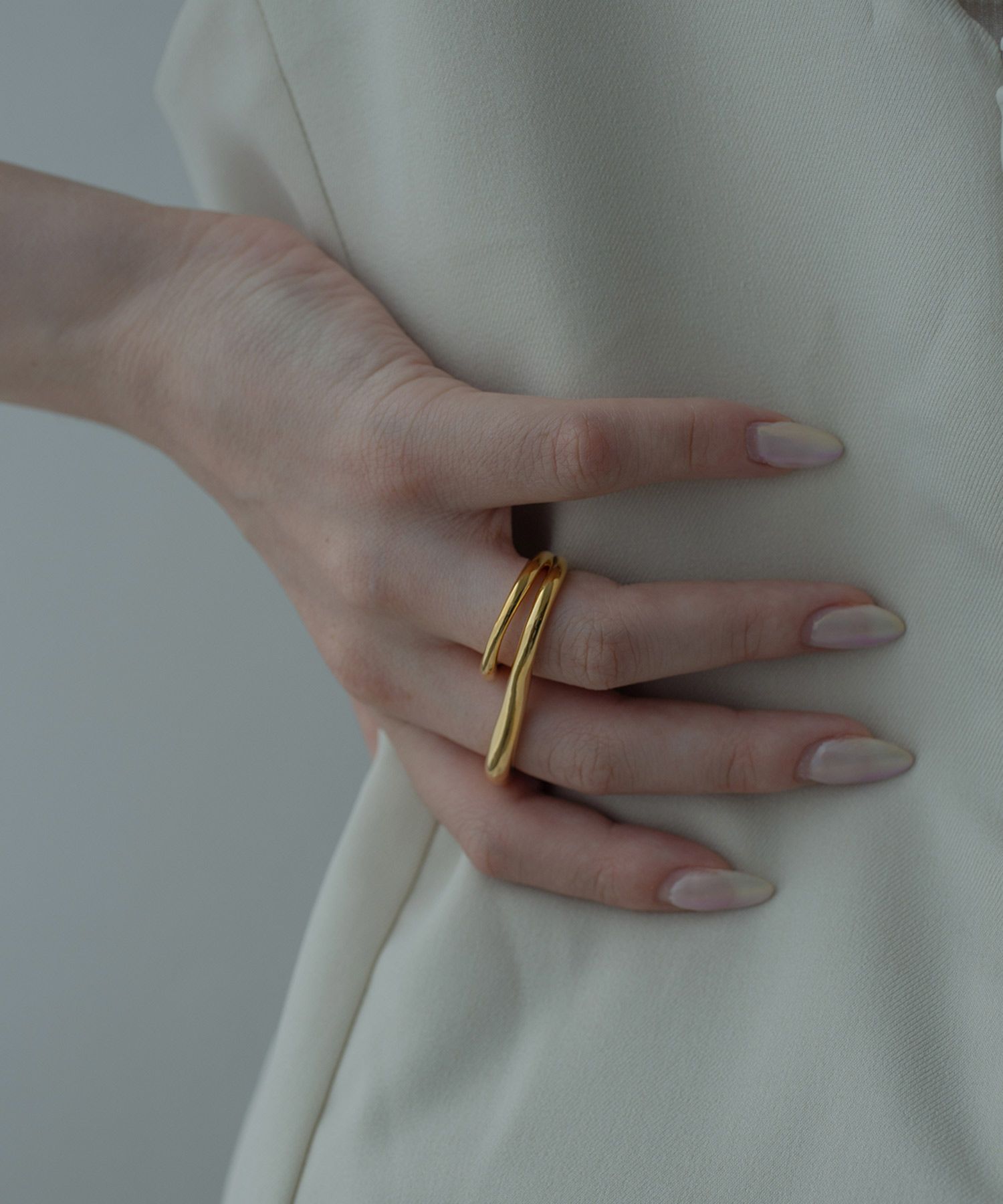 プランプメタルダブルリング