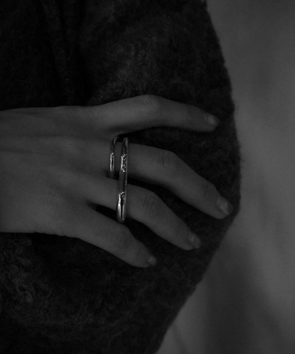 プランプメタルダブルリング