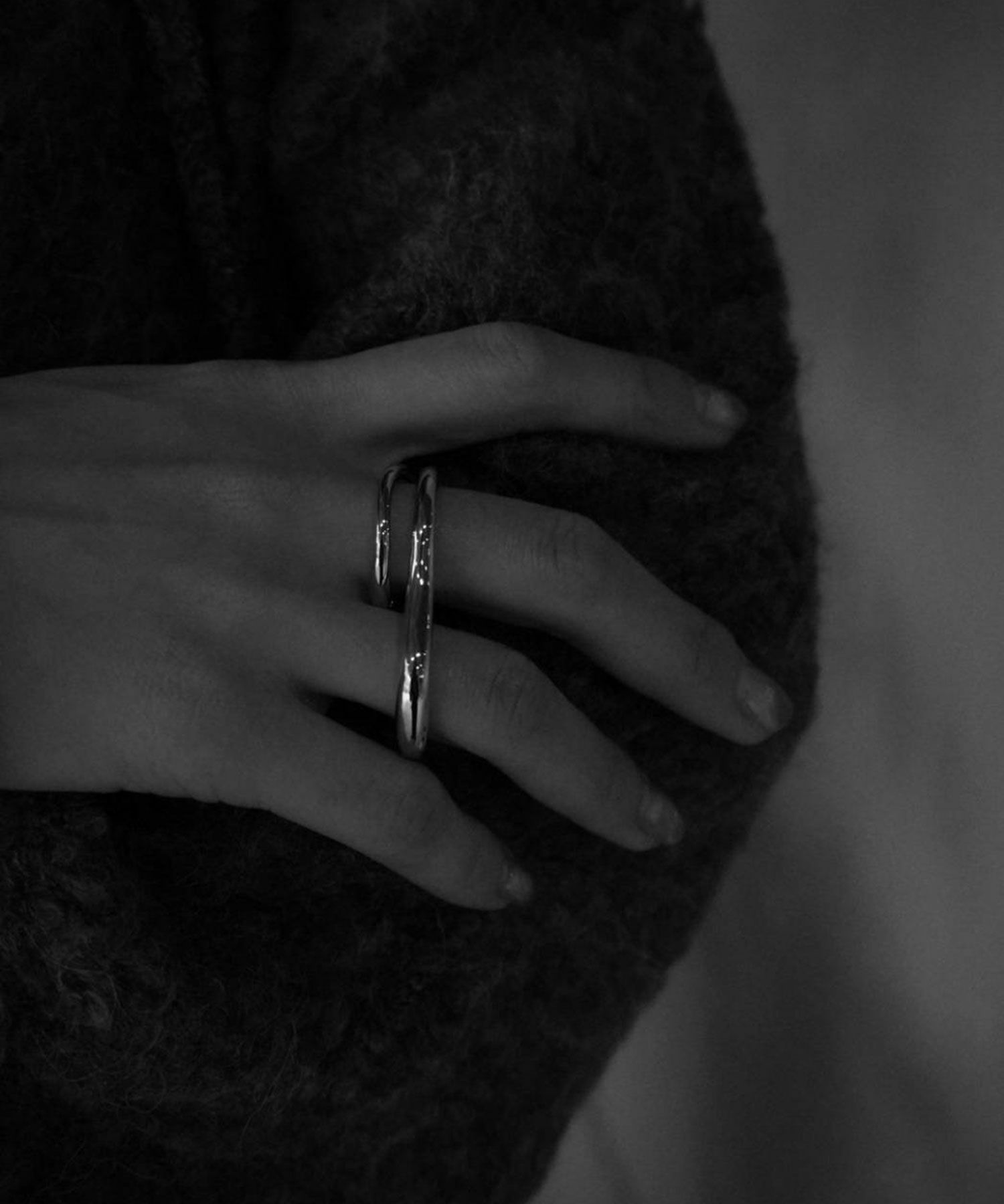 プランプメタルダブルリング