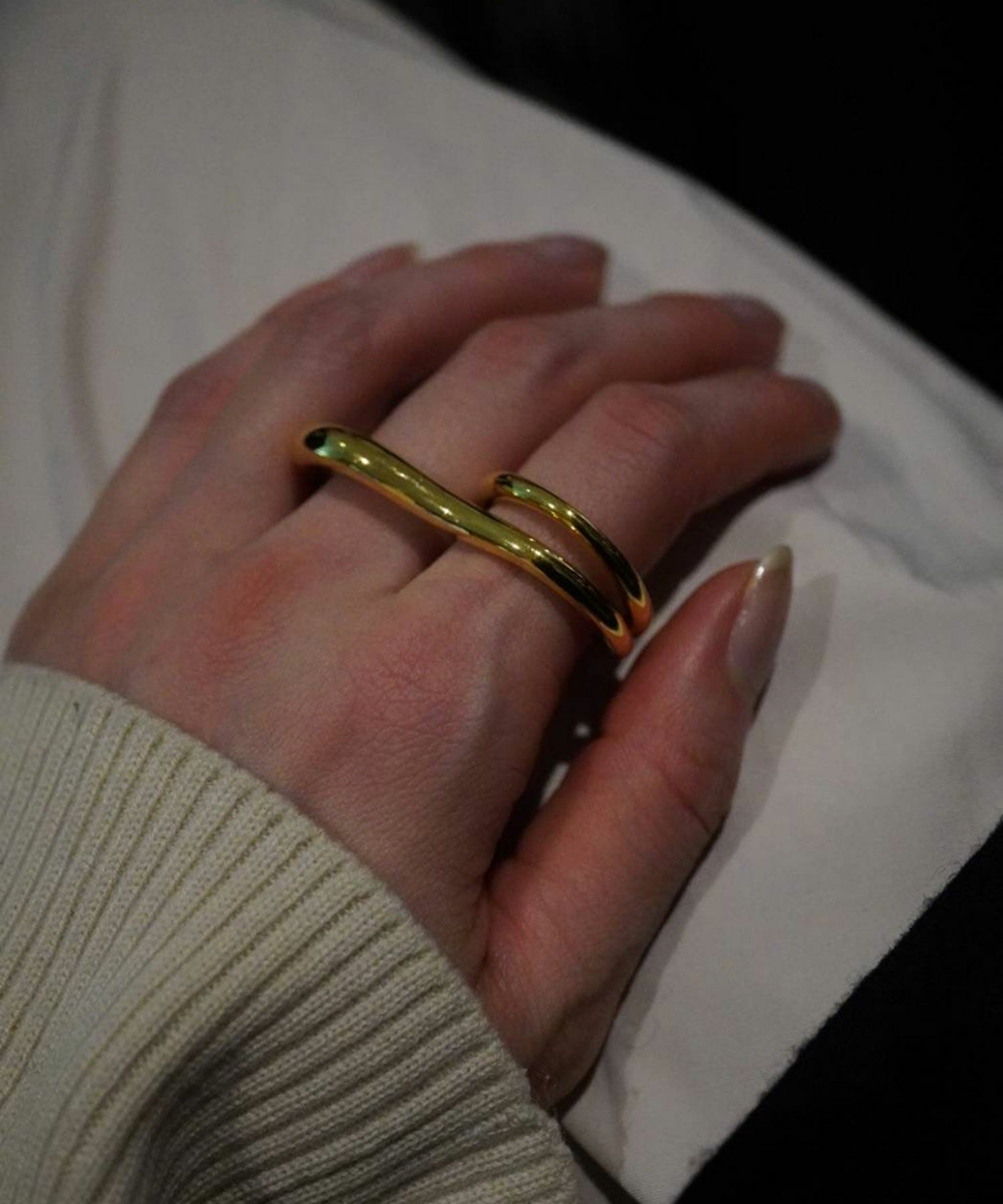 プランプメタルダブルリング