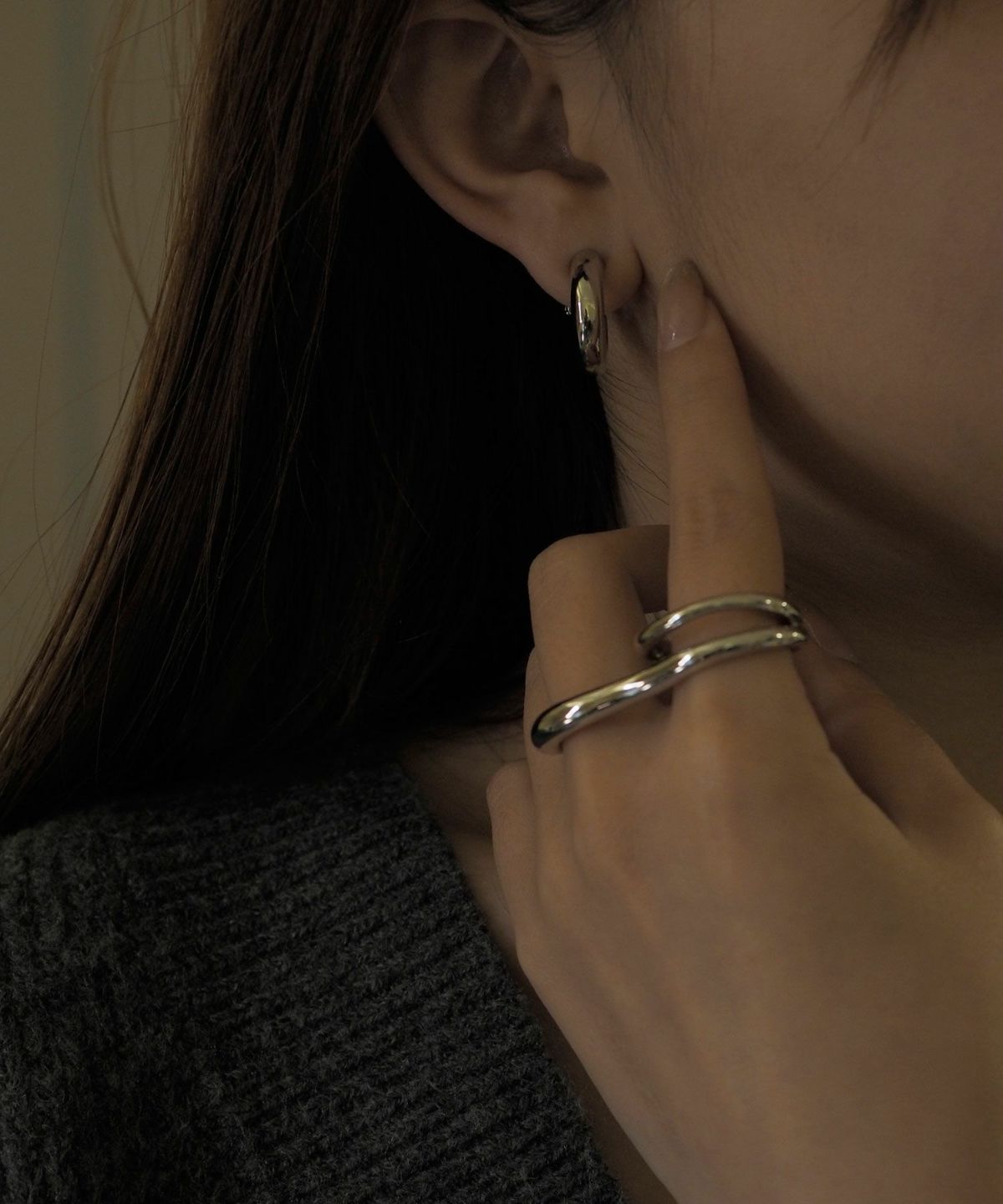 プランプメタルダブルリング