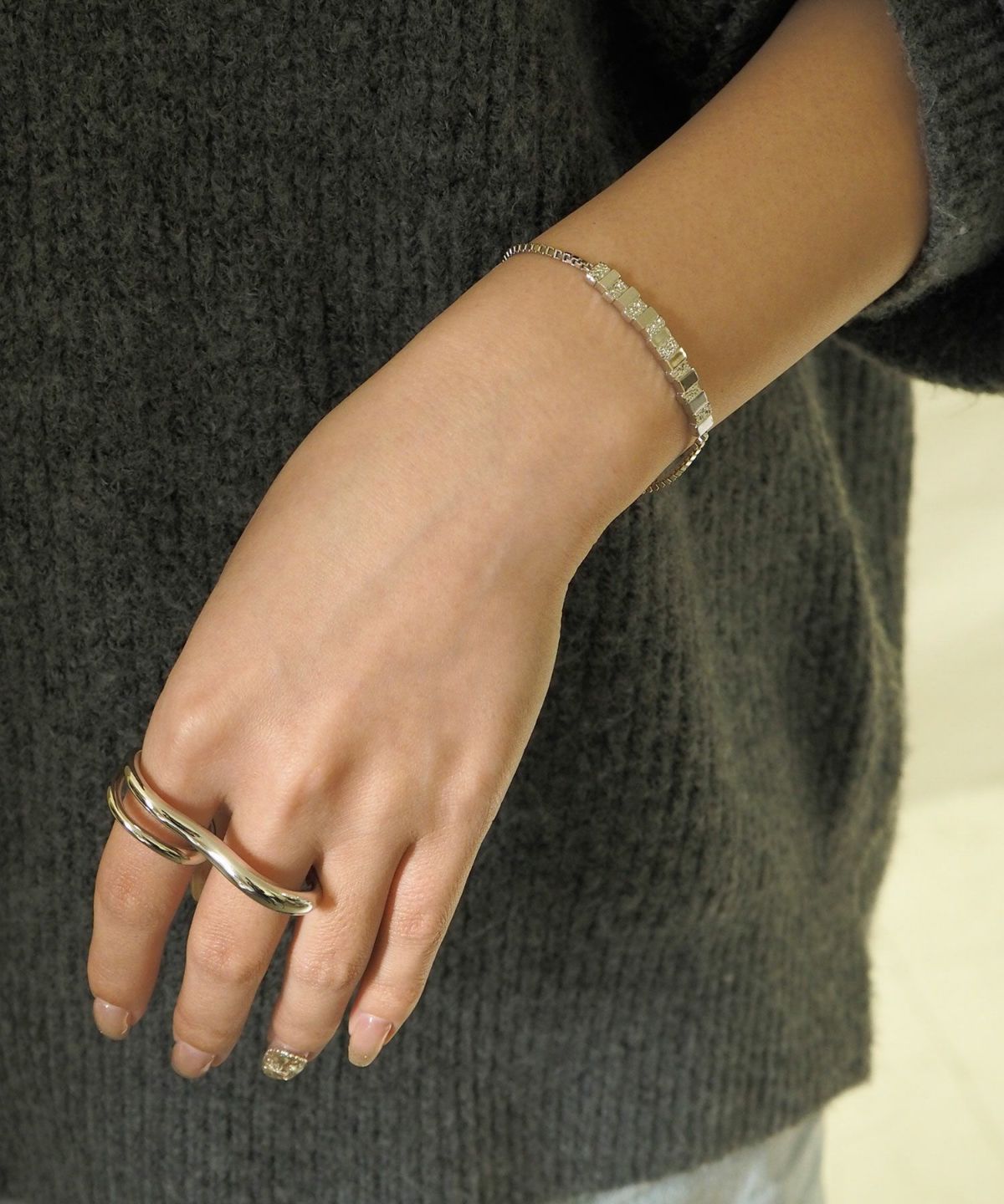 プランプメタルダブルリング