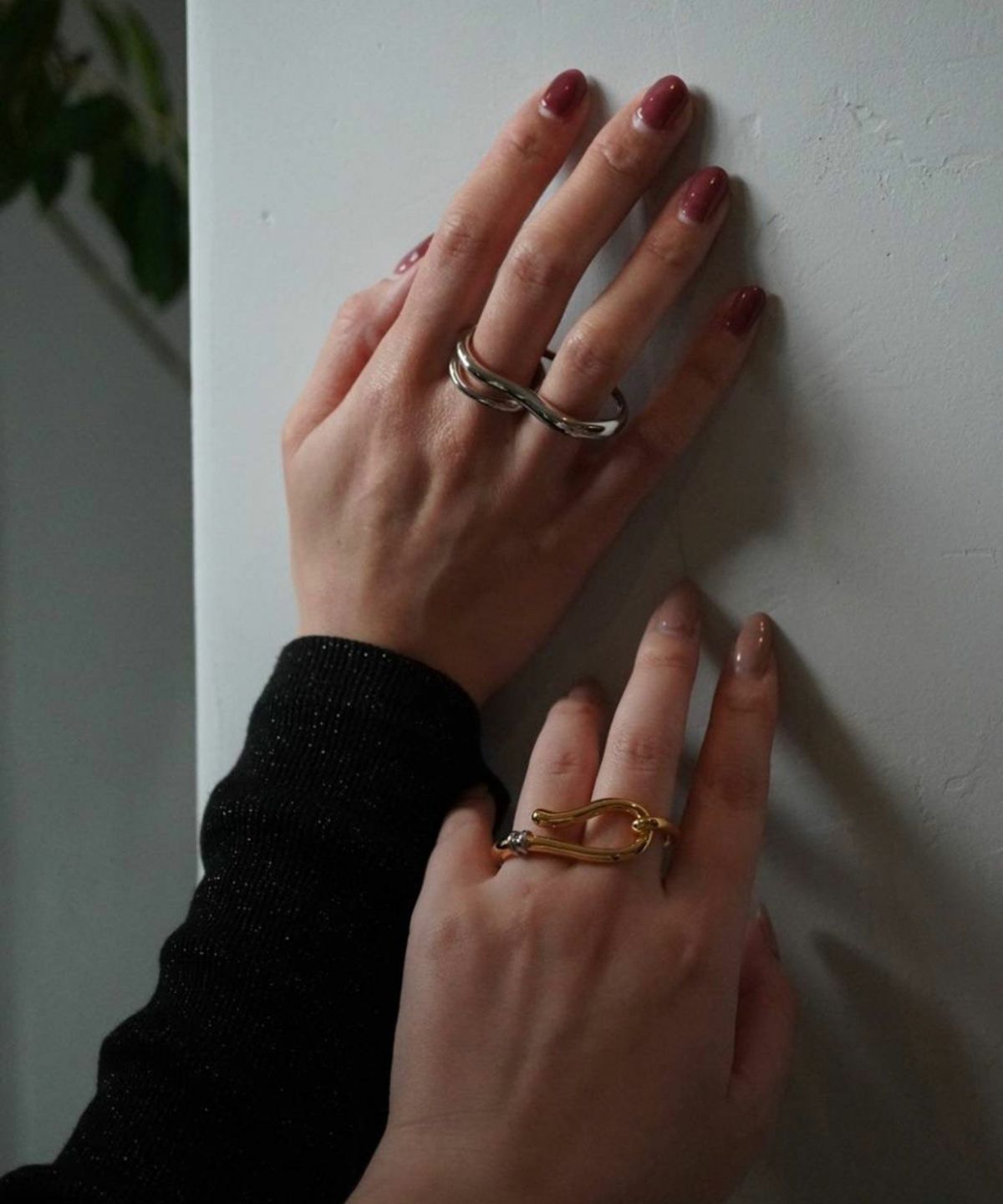 プランプメタルダブルリング