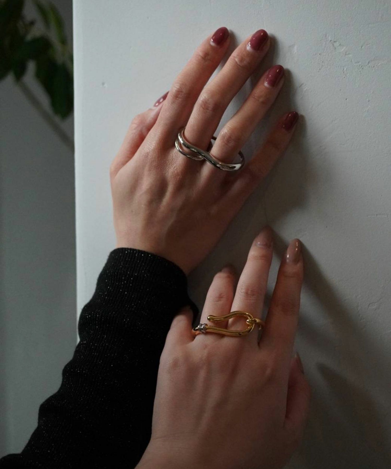 プランプメタルダブルリング