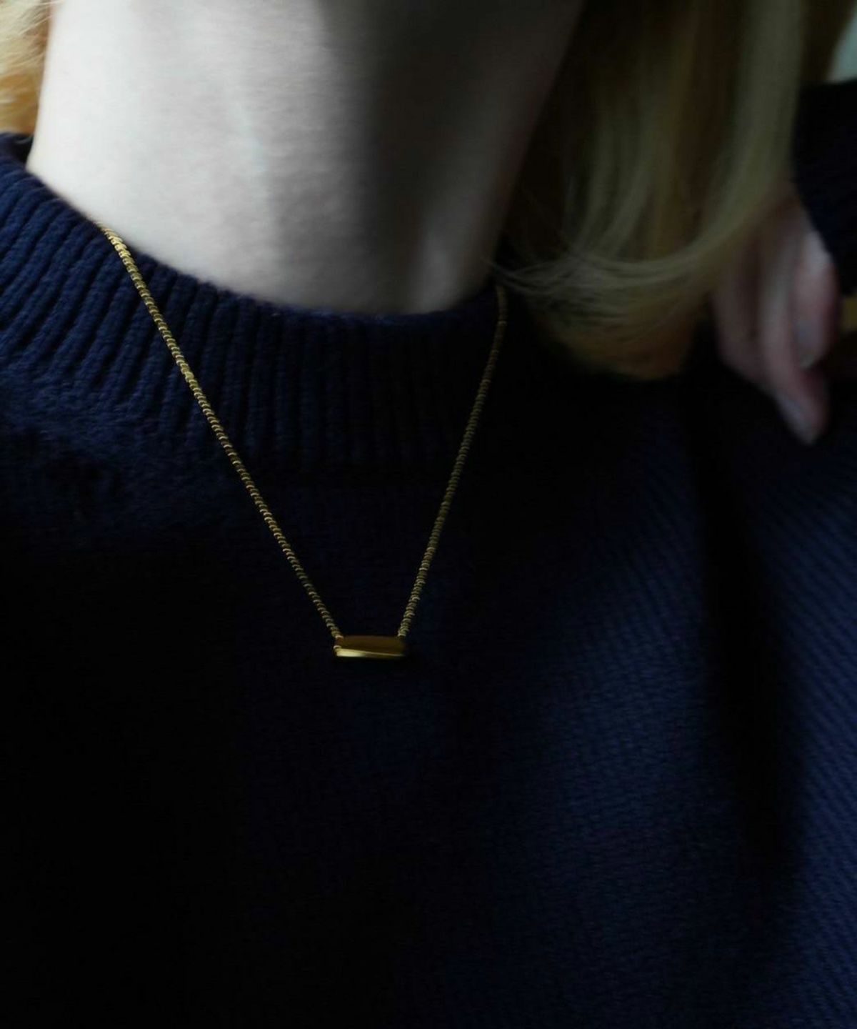 スクエアラインネックレス