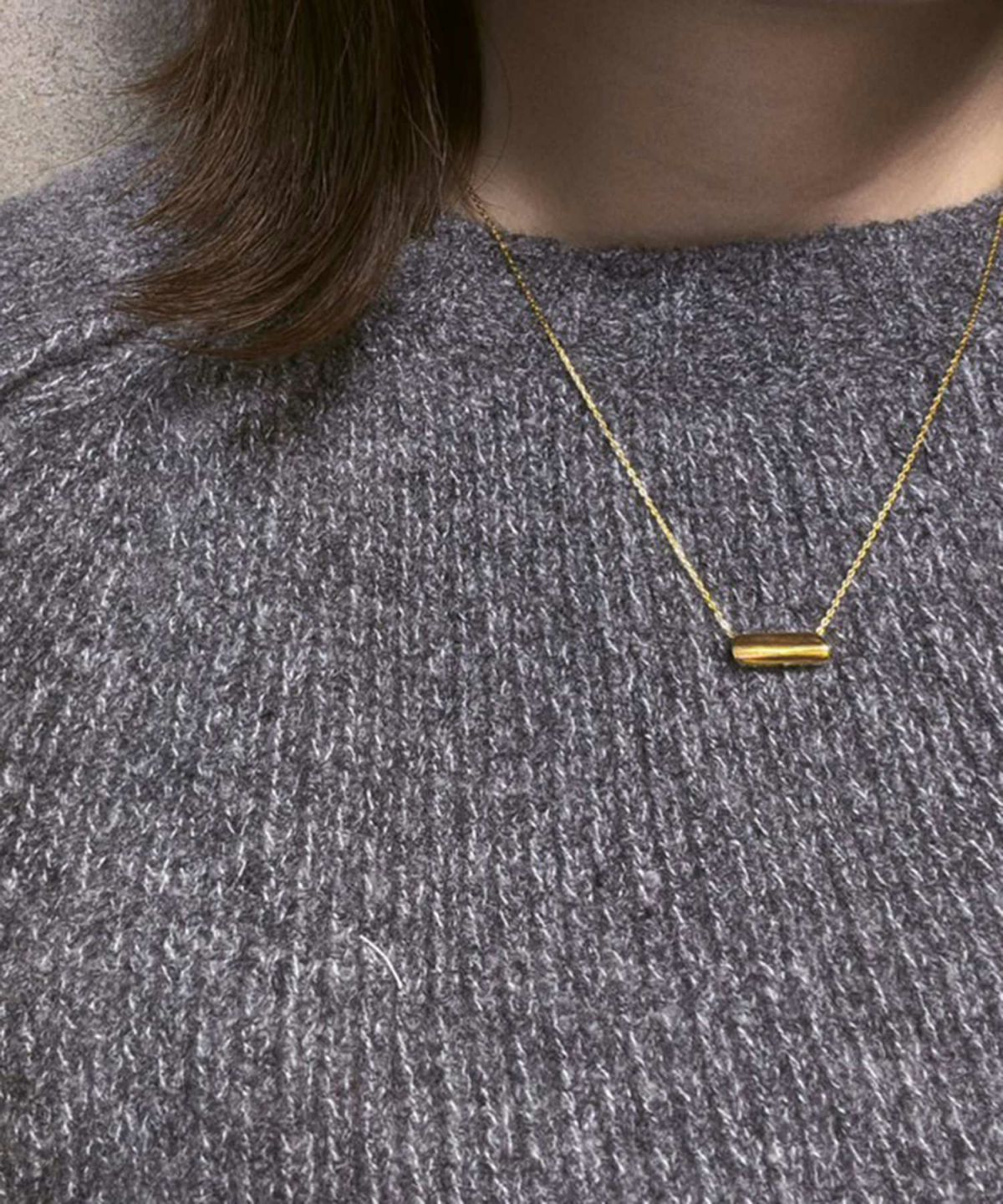 スクエアラインネックレス