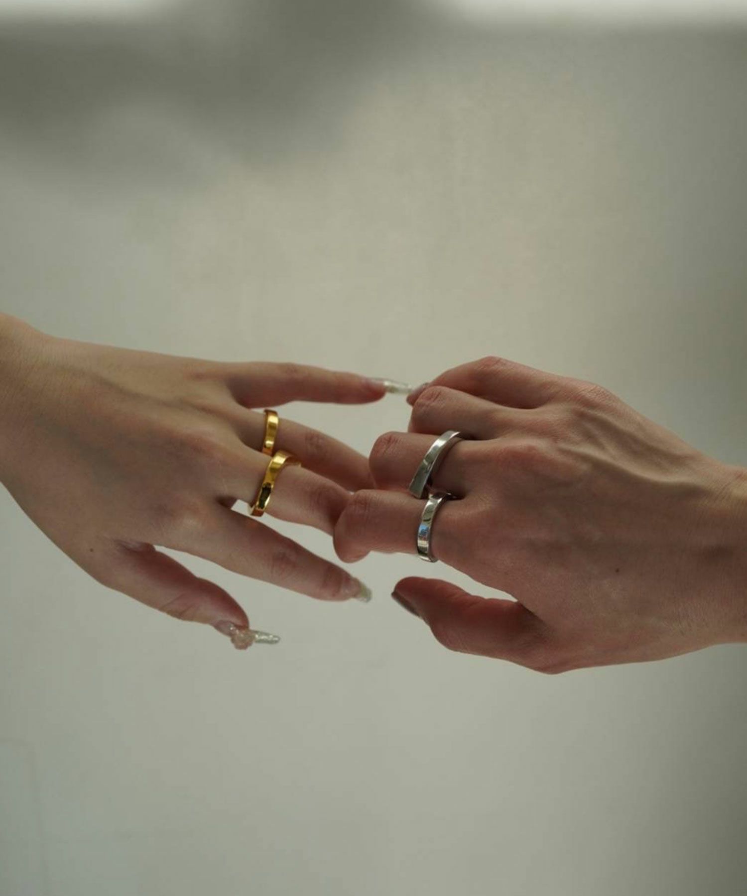 スクエアラインダブルリング