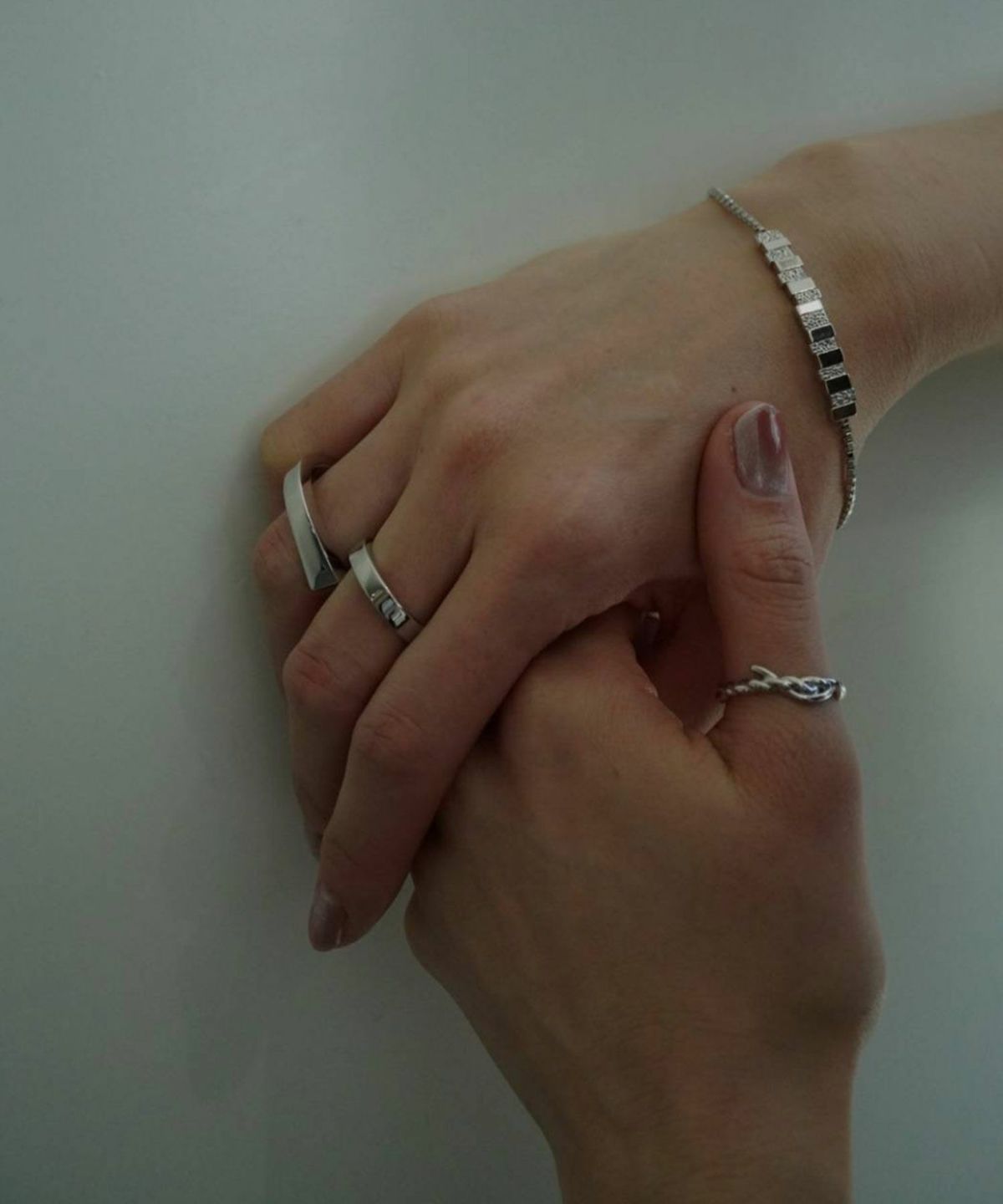 スクエアラインダブルリング