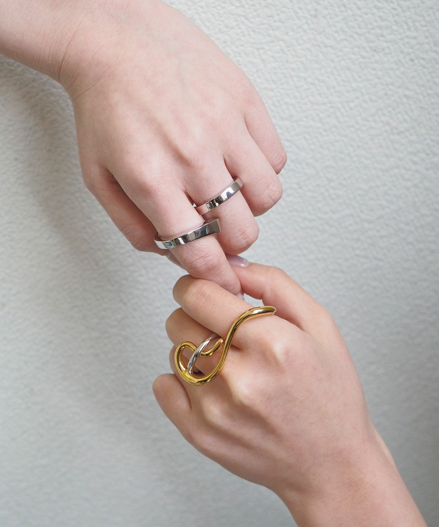 スクエアラインダブルリング