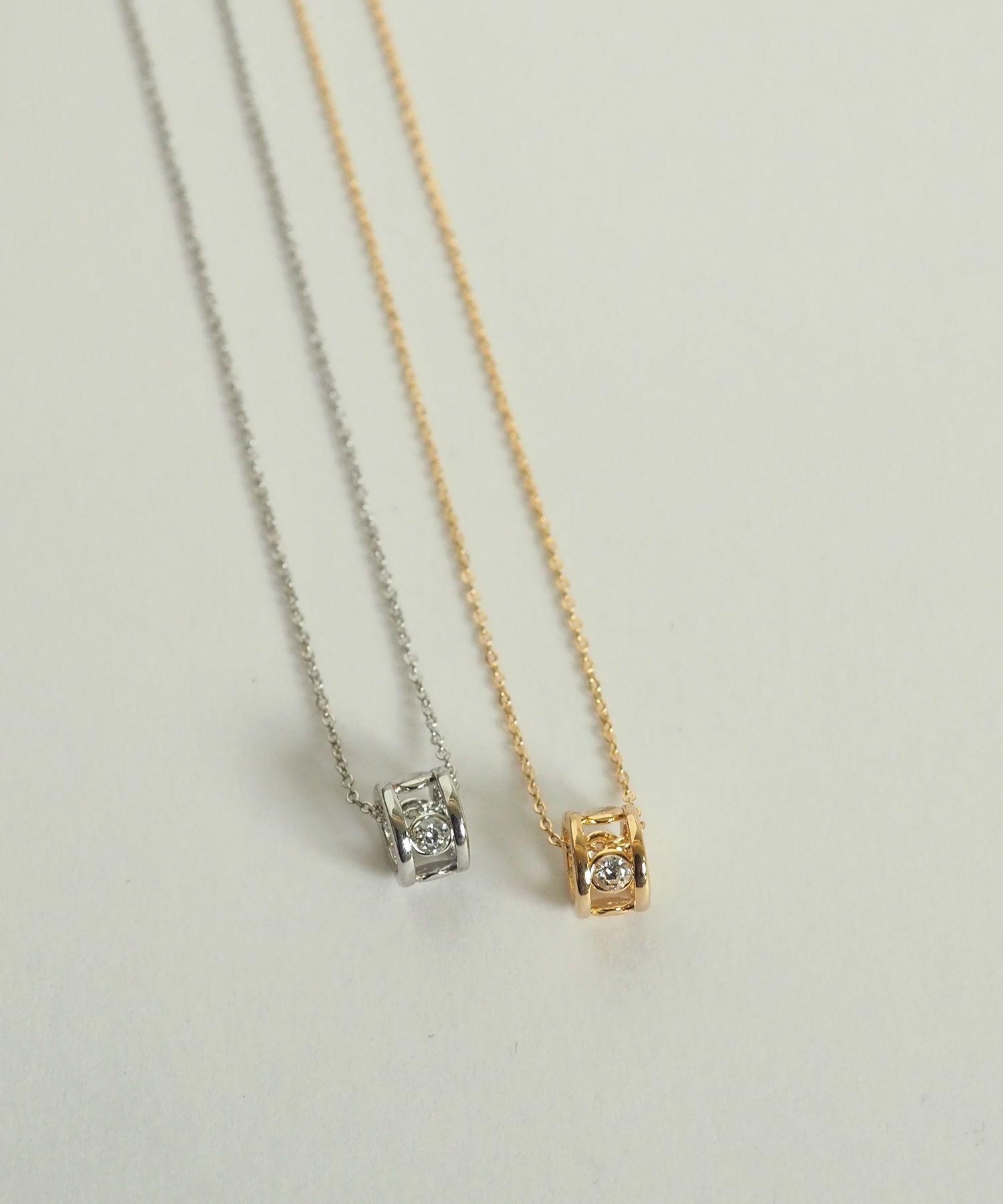 ジルコニアリングネックレス