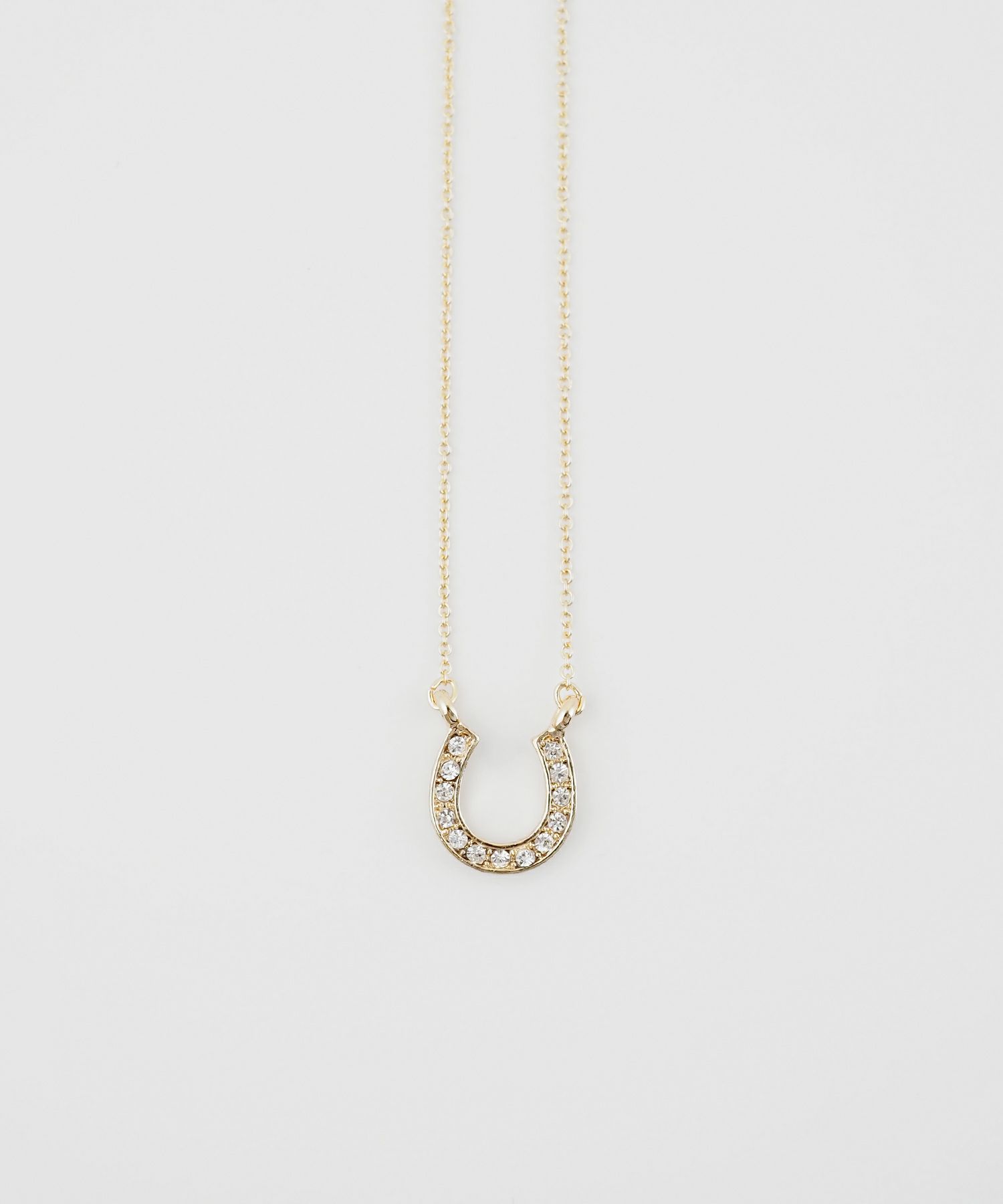 ビジューホースシュースライドネックレス