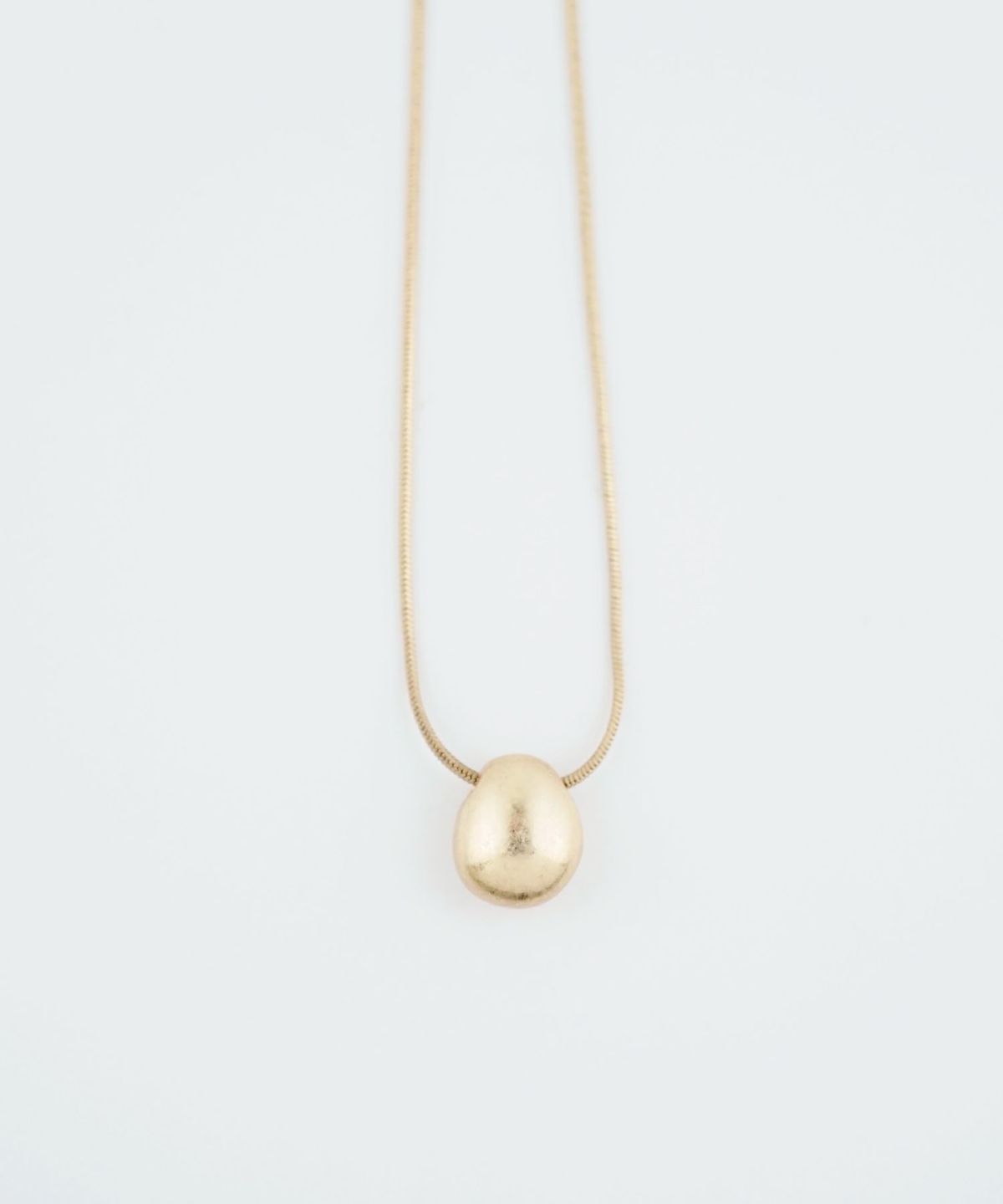 メタルビーンズスライドロングネックレス