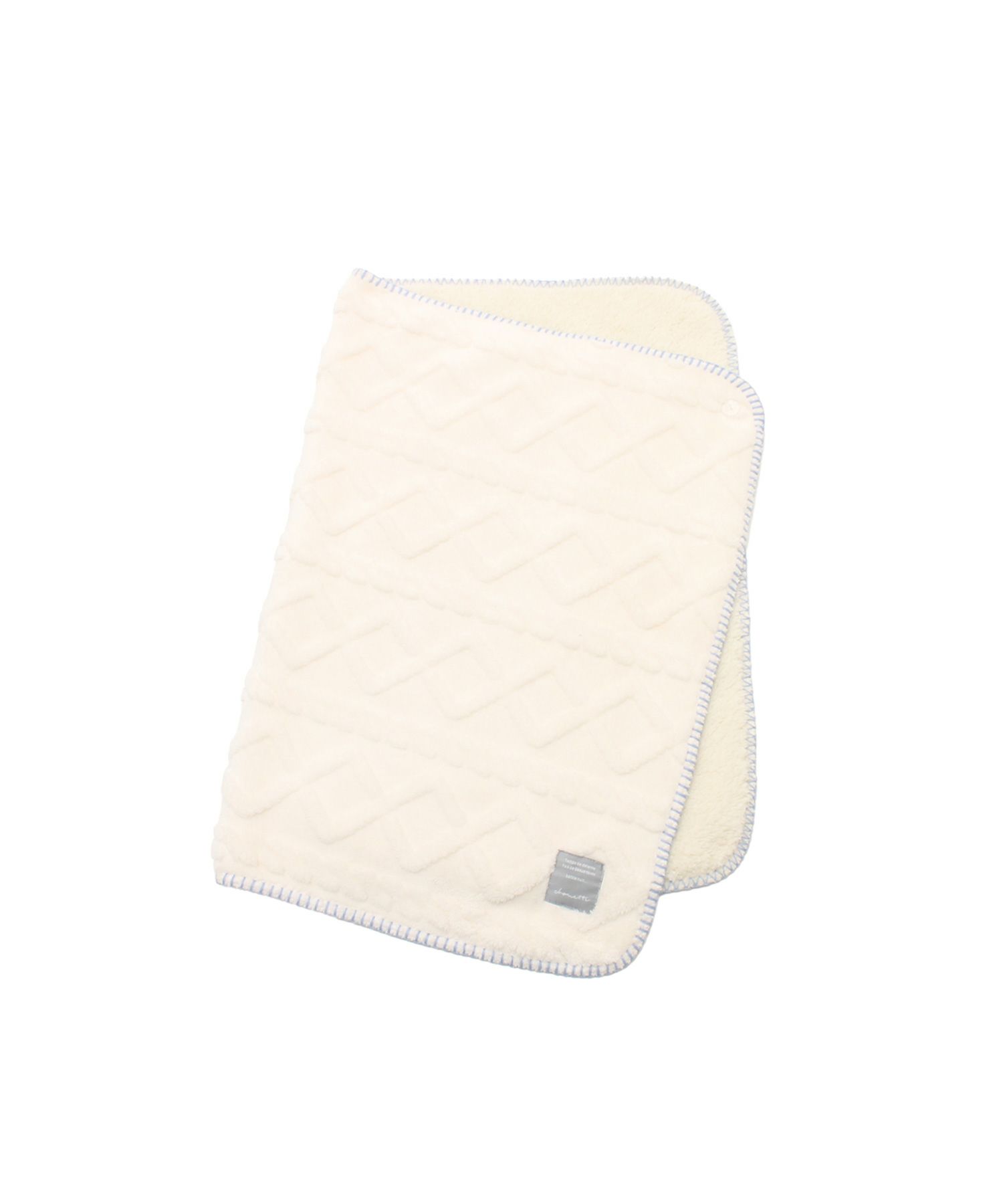 アラン編み風ボア3wayひざ掛け