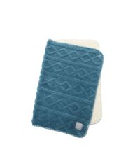 アラン編み風ボア3wayひざ掛け