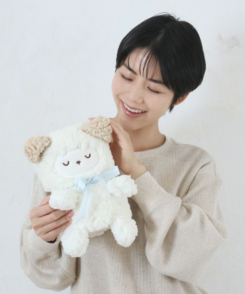 モコモコくるくるひざ掛け