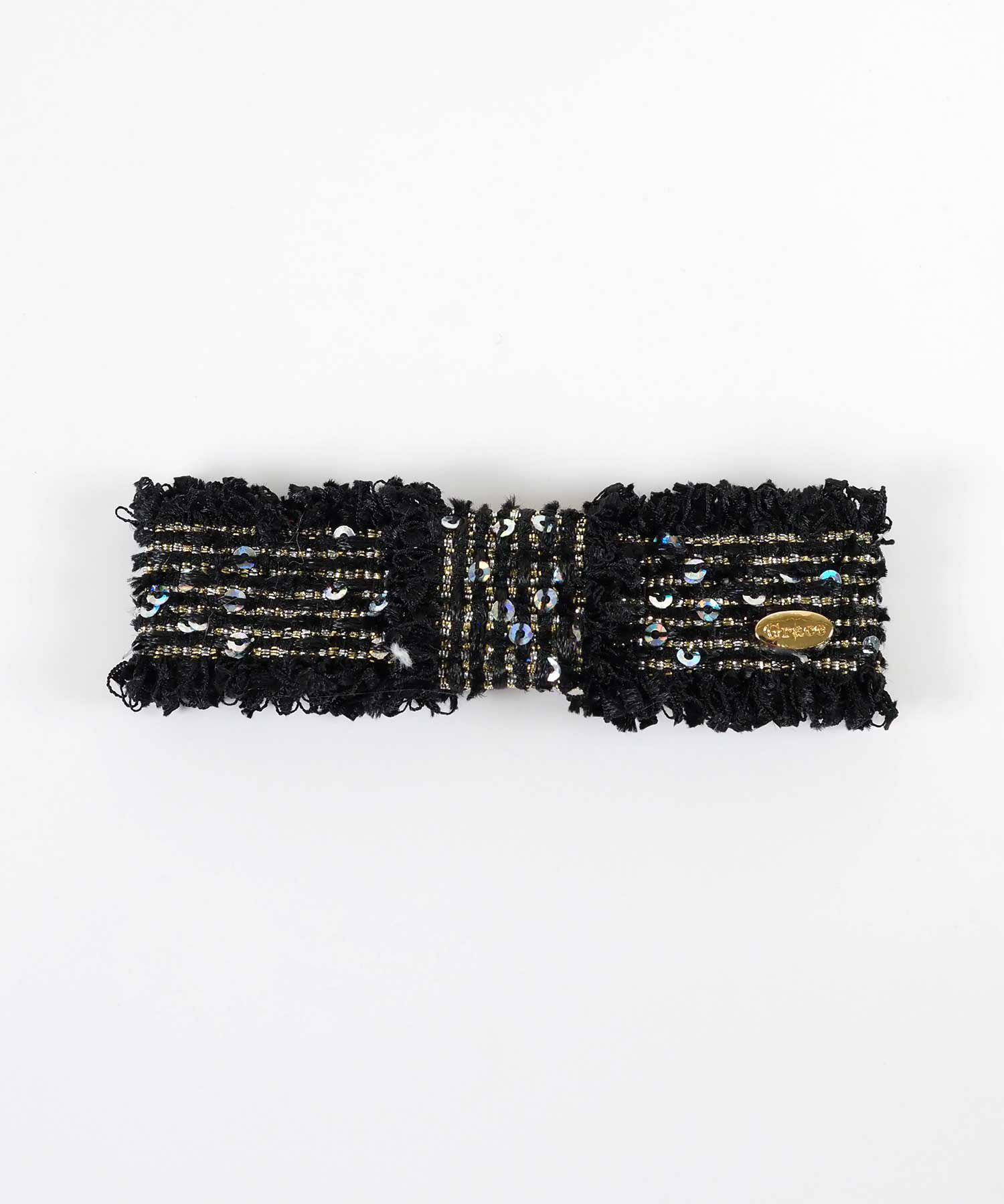 ツイードパッチンピン【Grace】