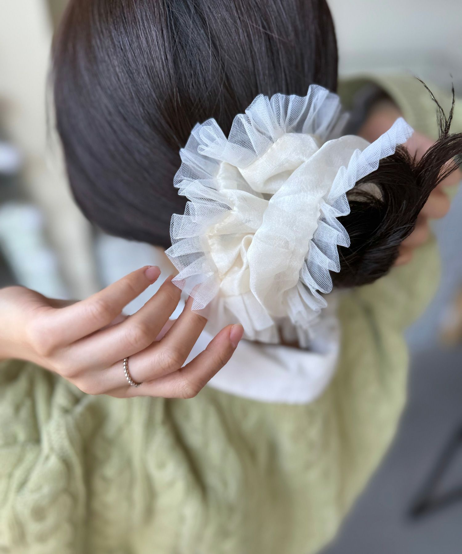 チュールフリルビッグシュシュ【Grace】