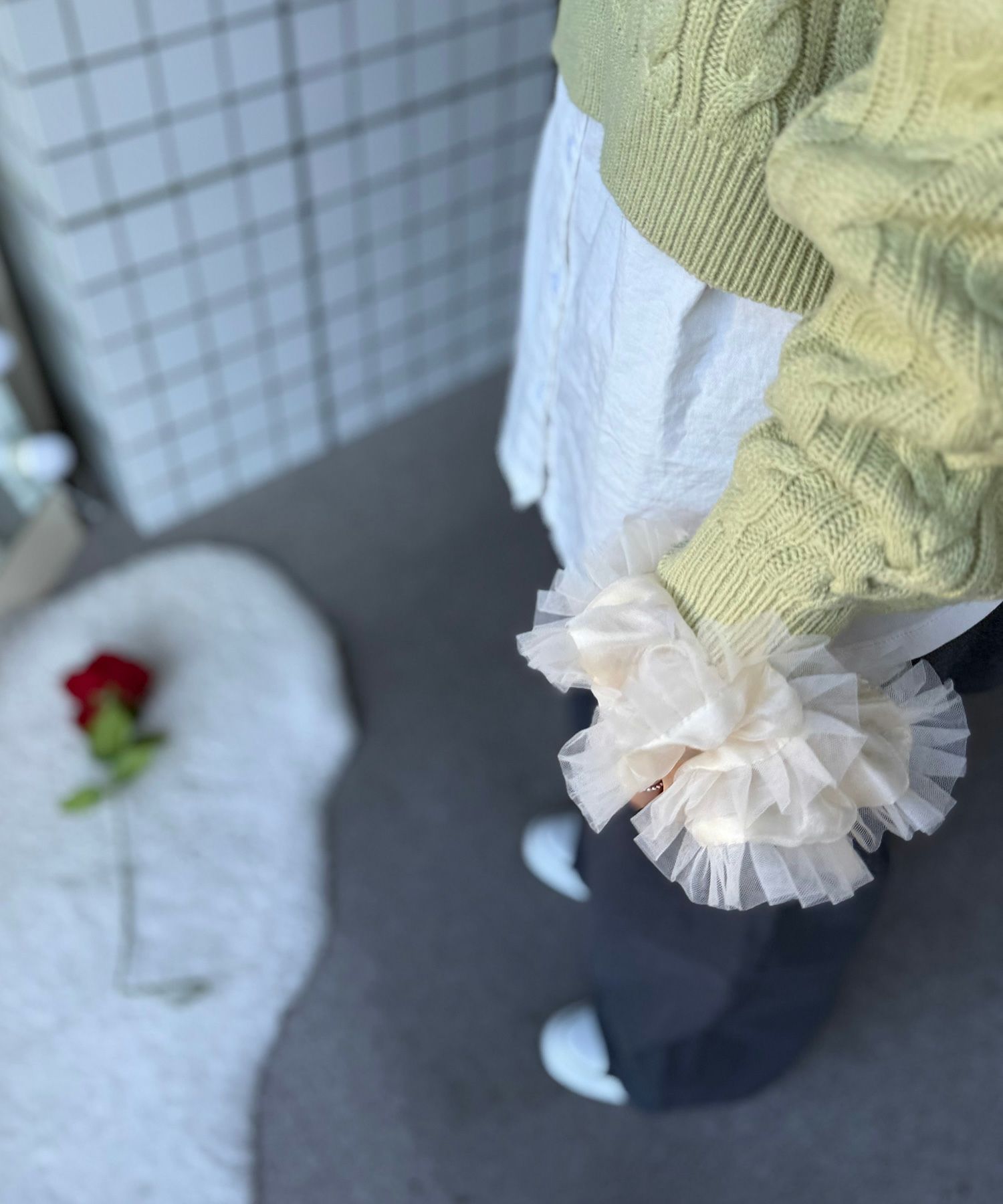 チュールフリルビッグシュシュ【Grace】