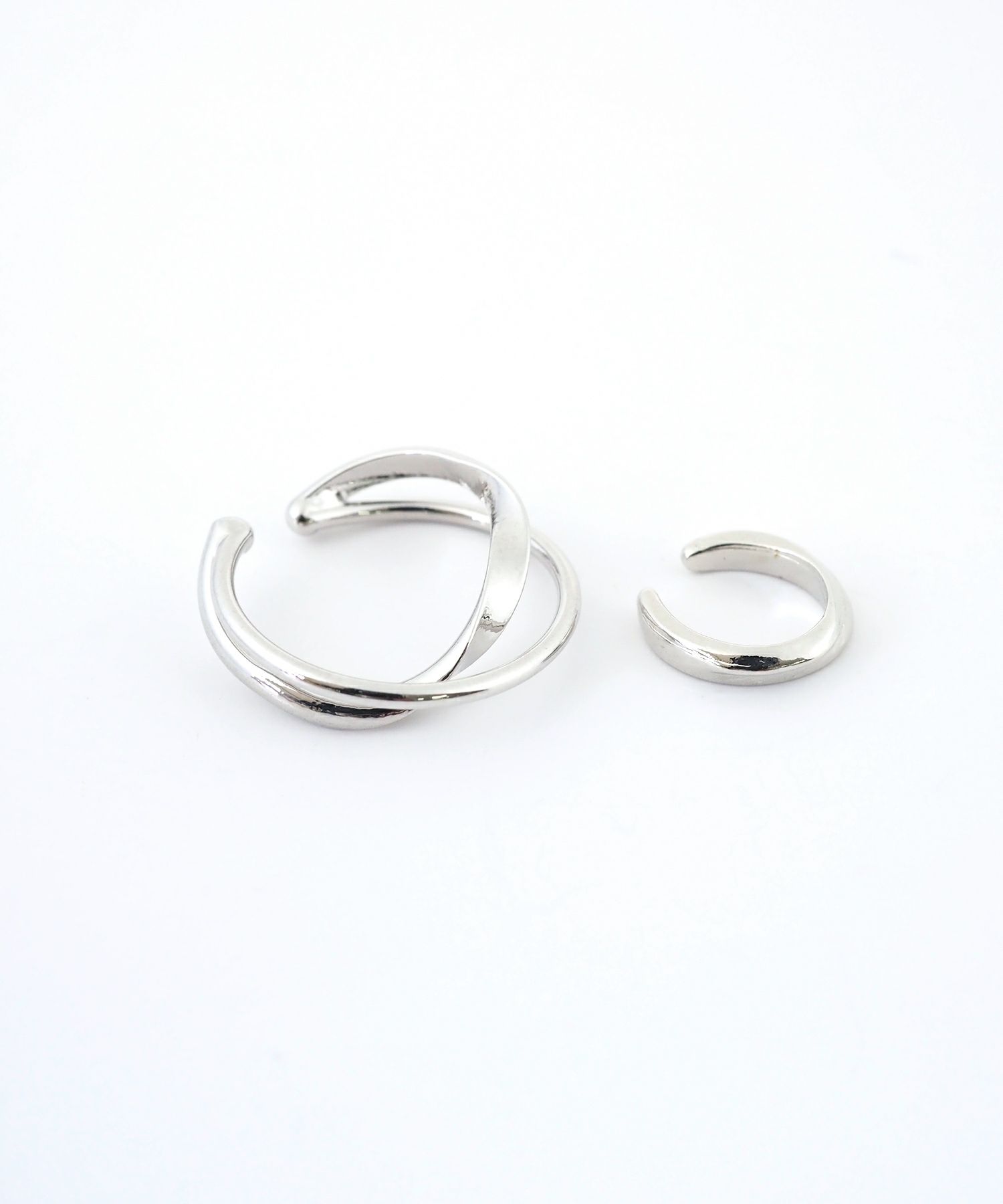 シンプルツイストセットイヤーカフ【MUK】