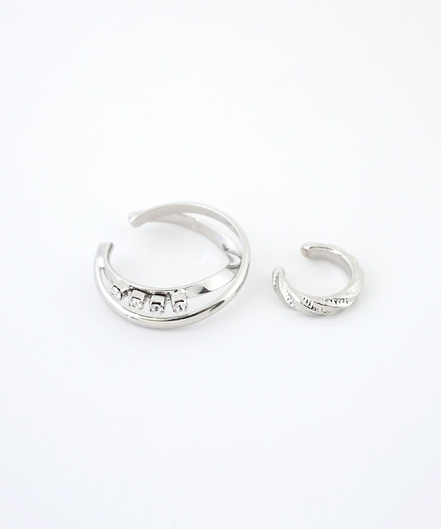 クアドロプルストーンセットイヤーカフ【MUK】