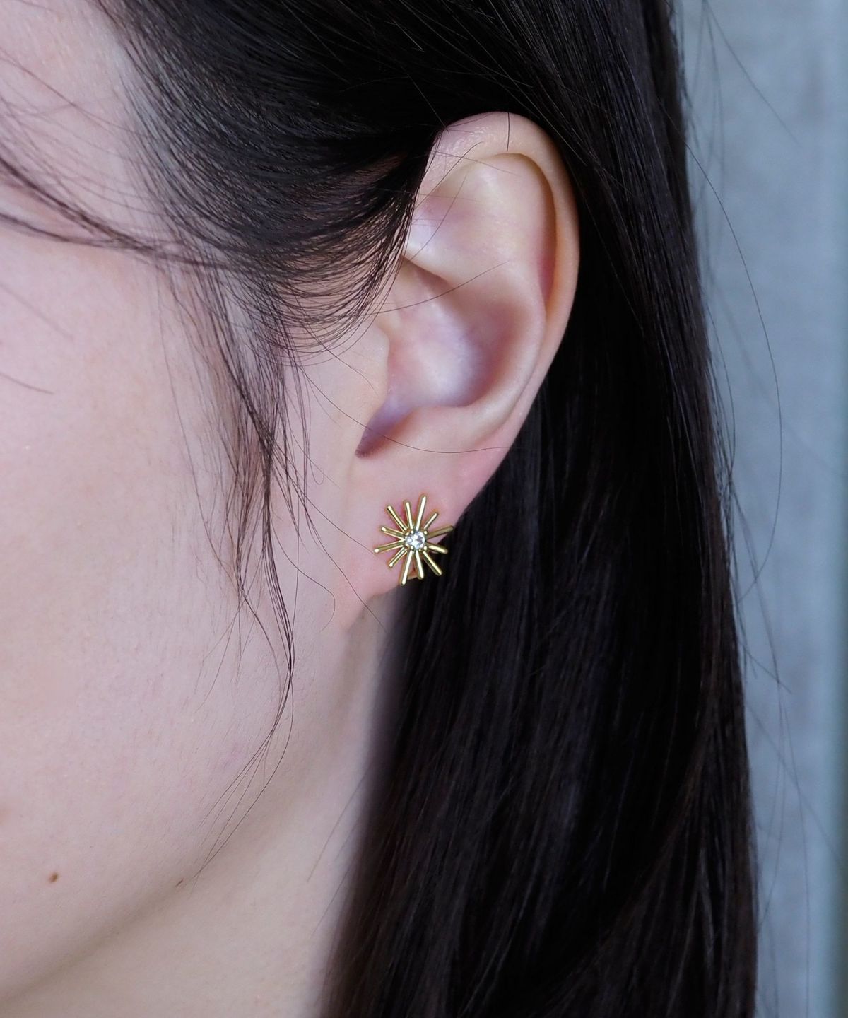 ステラソーレラウンドメタルイヤリング