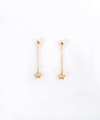 【web限定】[K10]プチフロラジェムストーンチェーンピアス
