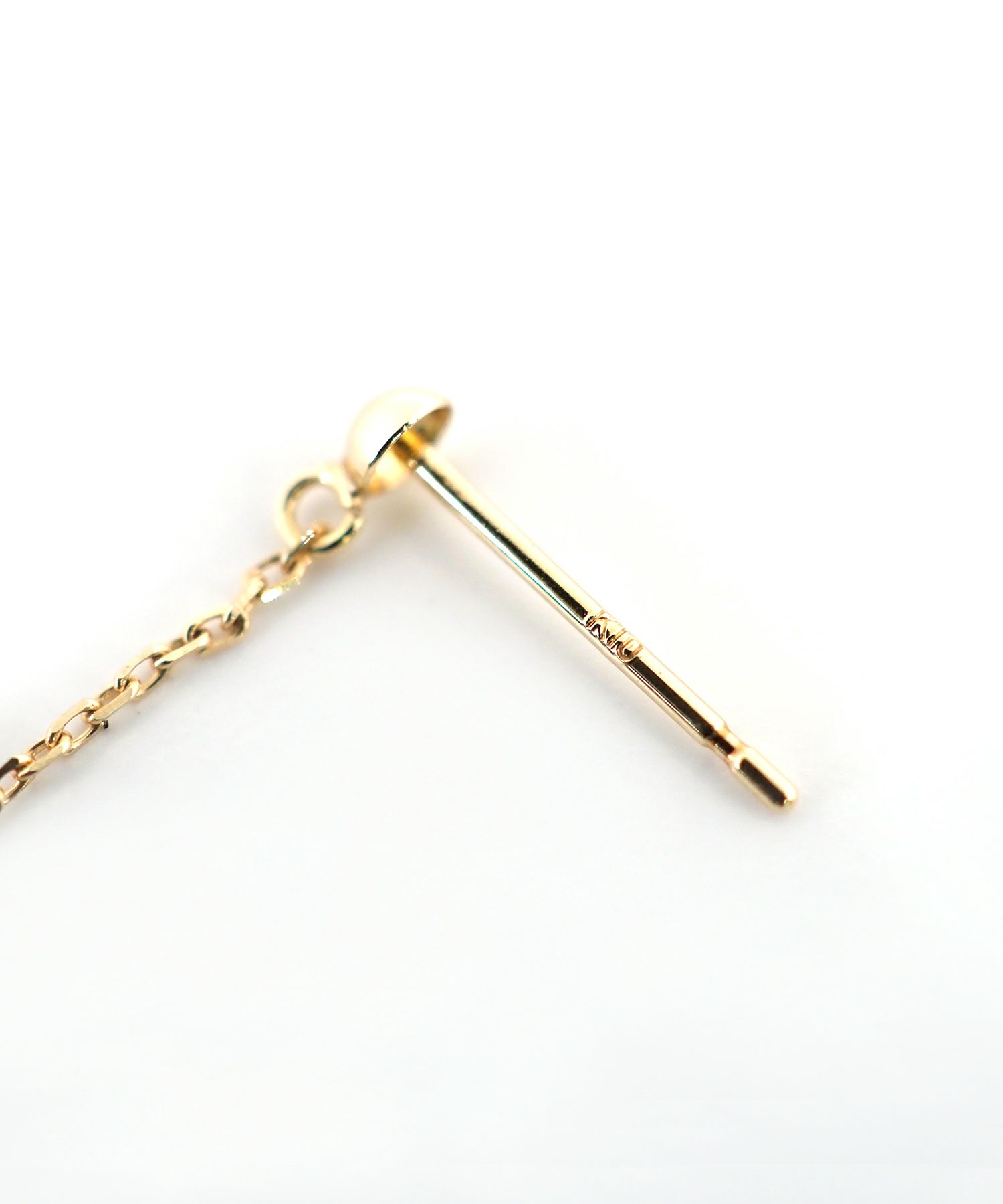 【web限定】[K10]プチフロラジェムストーンチェーンピアス