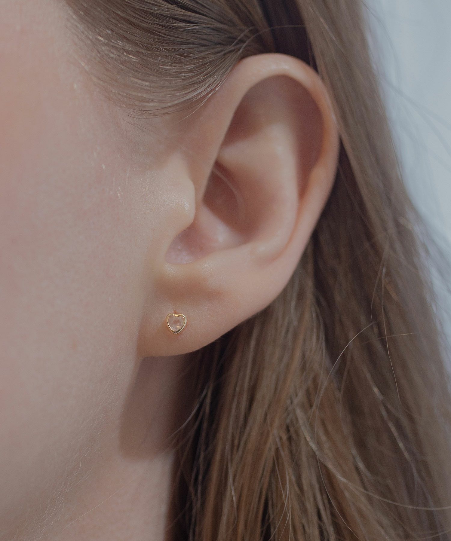 【web限定】[K10]ジェムストーンハートピアス