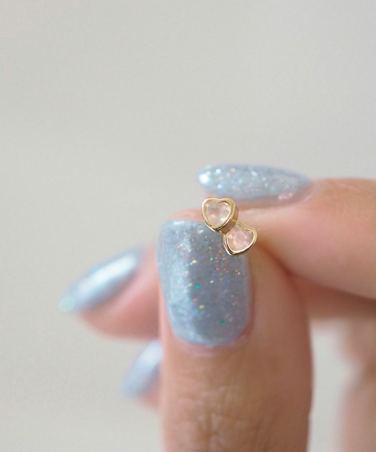 【web限定】[K10]ジェムストーンハートピアス